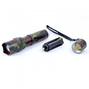 Lanterna de Mana cu Led si Zoom,3xR3 AAA / 3,7V (Camuflaj)