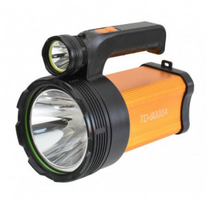 Lanterna profesionala cu lumina laser led alb-albastru 500W si functie de powerbank