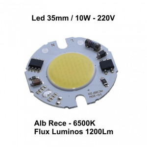 LED COB 35mm , putere 10W - 220V