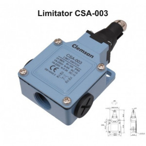 Limitator de cursa cu rola CSA-003 - Img 5