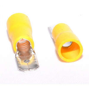 Papuci Electrici Galben Tata 6,3mm ,100buc/set