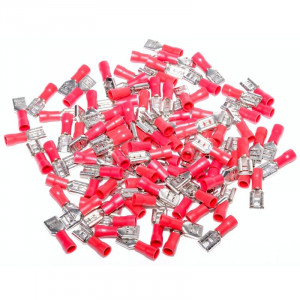 Papuci electrici rosu mama 6,3MM ,100BUC/SET - Img 2