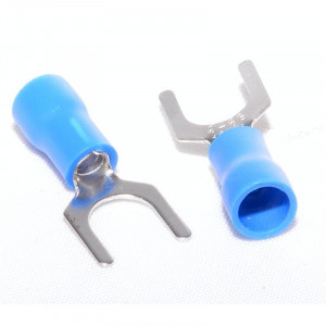 Papuci Electrici tip Furca ø 6mm Albastru ,100B/Set