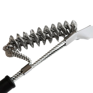 Perie sarma 2 in 1 pentru curatat gratarul - Img 2