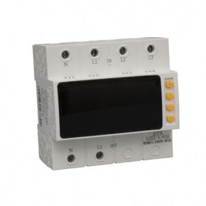 Protectie automata trifazata 63A - ATS, comutator automat de transfer cu faza prioritara / LGX3-1-63A - Img 2
