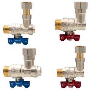 Set 4 robineti coltar cu olandez 2x3/4" - 2x1/2" MF - Img 2