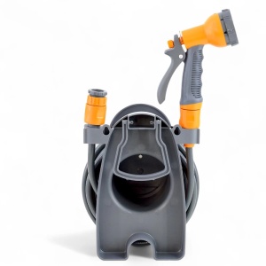 Set furtun gradina, Ermetiq Plus, 3/8 toli, 10 m, cu tambur si pistol de stropit - Img 3