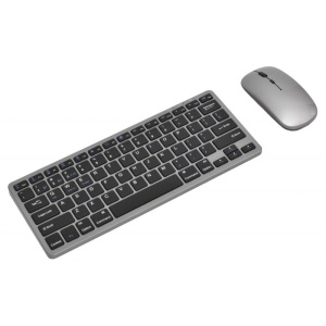 Tastatura slim cu mouse Wireless si Bluetooth WB-8077