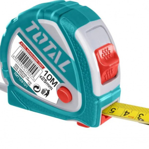 TOTAL - Ruleta 10m x 25mm - buton 3 functii
