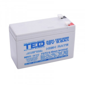 Acumulator plumb - acid 12V-9,6A TED