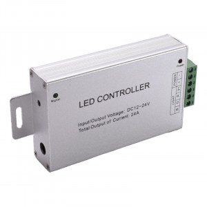 Amplificator tensiune banda LED RGB, DC 12-24V / 30A - Img 3