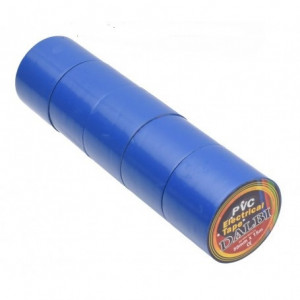 Banda izolatoare albastra din pvc 50 mm x 15 m set 5 bucati