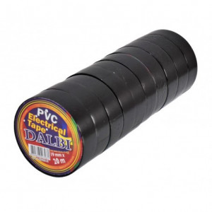 Banda izolier neagra 19 mm x 20 m set 10 bucati