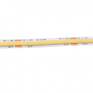 Banda Led Cob 560D/m - Lumina 2 in 1 Alb 2700K-6500K - 24V/2 Fire - 8mm - 10W/m - RA 90, Protectie IP20 - Rola/5m - Img 3