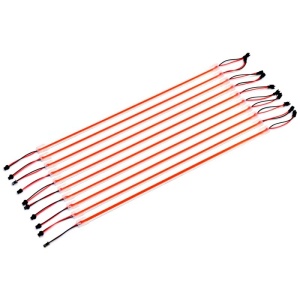 Bara LED COB 12V rosu, 50cm x 10buc/set