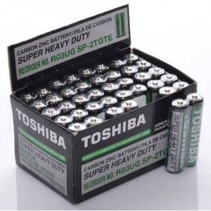Batarii toshiba heavy-duty R3 AAA 40 buc / cutie