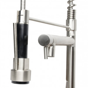 Baterie bucatarie inox pipa arc cu dus - Img 2