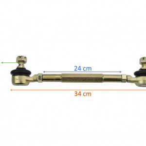 Bieleta directie cu capete de bara ATV 110cc 250cc - 240mm, M10 - Img 3