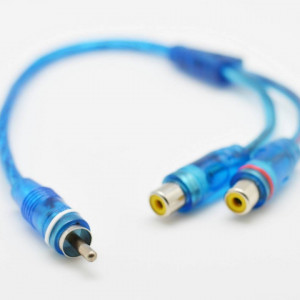 Cablu 1rca Tata – 2rca Mama 15cm