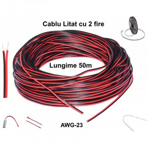 Cablu Alimentare LED 2 Fire, 50m/rola - Img 2