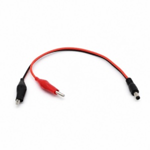 Cablu cu Clesti Crocodil si Mufa DC Tata 5,5x2,1mm, 30cm