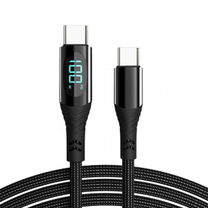 Cablu PD 100W Tip C cu afisaj putere, 1.2 metri