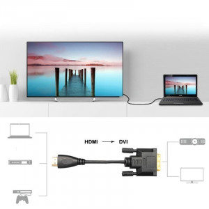 Cablu Video HDMI la DVI D 24+1 / 1,5m - Img 2