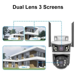Cameră Bullet-Dome Wireless Smart Solar V380 Pro, 10x Zoom, Full HD, Wi-Fi, Night Vision, Solar Powered (model zy-a09-4g) - Img 3