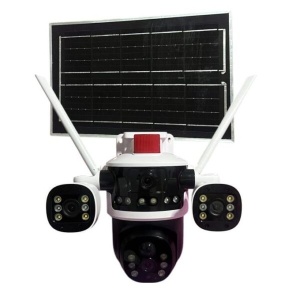 Cameră de Supraveghere AI Solar SPM-T Series V380 Pro, 4K Ultra HD, 360° Pan Tilt, Night Vision (model t35-wifi)