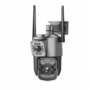 Camera de Supraveghere IP Dubla Inteligenta 380, 4G, cablu lan 4K, 8 MP. 1080P, Zoom Optic 10X