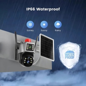 Cameră de Supraveghere Solară 2K Ultra HD, Wi-Fi, Viziune Nocturnă Color, Detecție Mișcare, Audio și Avertizare Luminoasă (model ZY-TP20-Z10-WIFI) - Img 2
