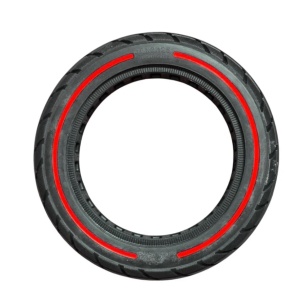 Cauciuc solid plin trotineta 10 x 2.125 inch cu dunga rosie - Img 2