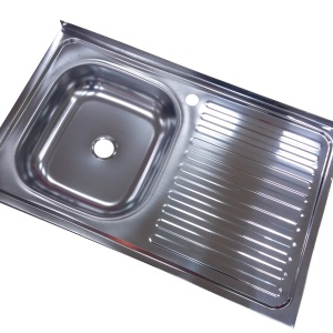 Chiuveta inox 430-04mm, Pentru masca ZLN-1862, cuva stanga+sifon scurgere cu ventil
