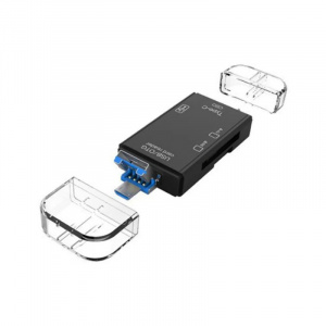 CITITOR DE CARD OTG 6 IN 1 CU USB 3.0 - MICRO - TIP C - TF/SD CARD