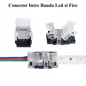 Conector banda LED RGB 10mm 3 pini - Img 2