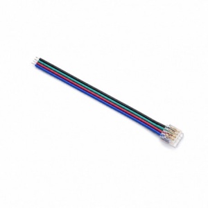 Conector Banda LED SMD RGB 8mm 4 Pini cu Cablu 10cm Set 10 Buc YCA4P-8-1 - Img 3