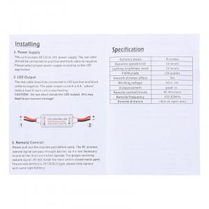 Controler Banda Led Monocolora, RF Wireless 11Taste - Img 4