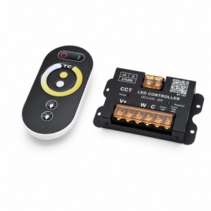 Controler LED CCT 5-24V 20A Bluetooth pentru Banda LED Alb Cald Rece BT102 - Img 6