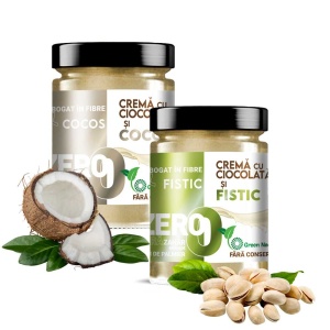 Crema cu ciocolata alba si fistic 0,35 Kg - Img 2