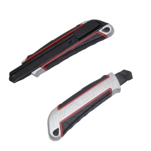 Cutter Profesional din Aluminiu cu lama 18mm Neagra - Img 3