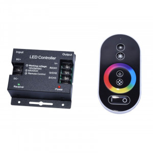 Dimmer touch LED RGB 12V-24V cu telecomanda - Img 3