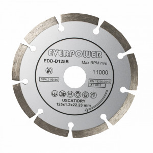 Disc diamantat taiere uscata 125*1.2*22.23