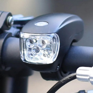 Far bicicleta 5 leduri , 4 funtionari, culori -albastru si rosu , beterie -AAAx3 - Img 2