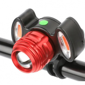 Far bicicleta led multifunctional lumina flash cu rencarei USB