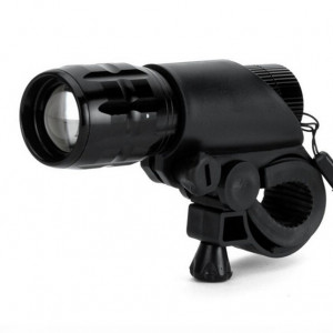 Far fata zoom, stop spate laser, manusi half finger, set kit complet, negru - Img 8