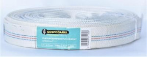 Furtun pompieri - PVC panzat - 1'' - ø 25mm - 8 Bar - tip D - 20m