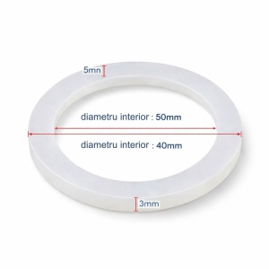 Garnitură siliconică pentru rezistență boiler electric 1¼” (Ø40 mm), etanșare flanșă - Img 3