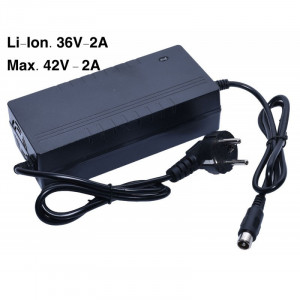 Incarcator electric 36V-2A, li-ion, mufa metal 1 pin
