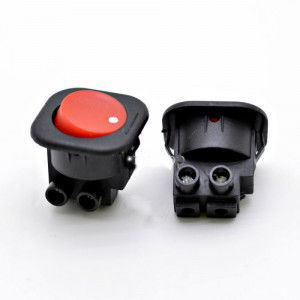Intrerupator buton rosu patrat T120-RA