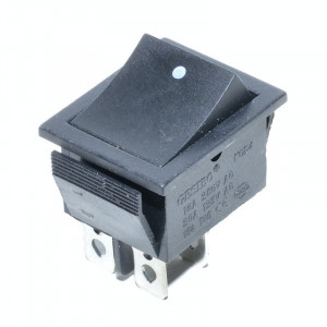 Intrerupator IRS lat negru 2 poziti cu revenire KCD4 16A-250V
